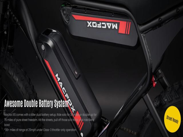 Macfox X1S DUAL BATTERY - EbikesPlug