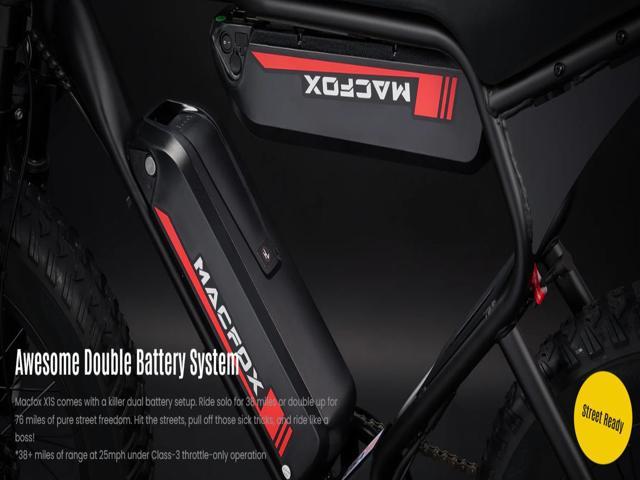 Macfox X1S DUAL BATTERY - EbikesPlug