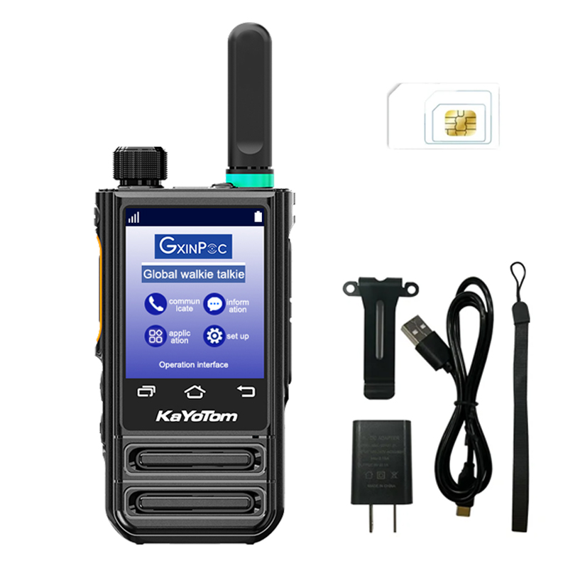 KaYoTom M77 Global Walkie Talkie Long Range for Family, Construction, Logistics, Transportation, Hotels, Shopping Malls, Outdoors and Emergency Rescue Encrypted Two Way Radios