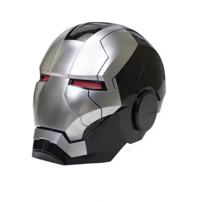 [NEW]War Machine Mask Iron Man Helmet Mk5 1:1 Wearable Silver Black Edition