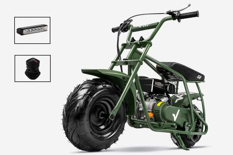 FRP Mini Dirt Bike GMB100 Basic, New 99CC Gas Powered Mini Bike 4-Stroke 3HP, Off-Road for Kids/Adult, Trail Up to 24 Mph, Weight Support Up to 185 LBS,Red