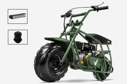 FRP Mini Dirt Bike GMB100 Basic, New 99CC Gas Powered Mini Bike 4-Stroke 3HP, Off-Road for Kids/Adult, Trail Up to 24 Mph, Weight Support Up to 185 LBS,Red