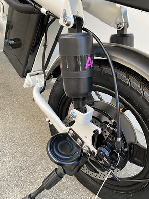 QBEAR CG3 WHITE STEP-THRU FOLDABLE WOMEN'S BIKE - EbikesPlug