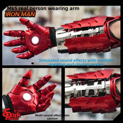 [NEW] Iron Man MK5 Rack Arm – 1:1 Wearable Gauntlet with Voice, Touch & Remote Control, English Version