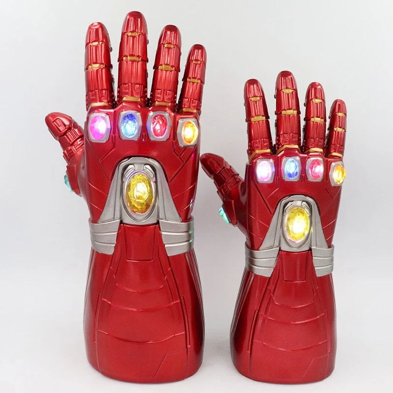 [NEW]Infinity Gauntlet Iron Man Glove PVC with Light Gem Stone