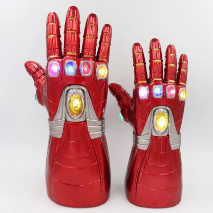 [NEW]Infinity Gauntlet Iron Man Glove PVC with Light Gem Stone