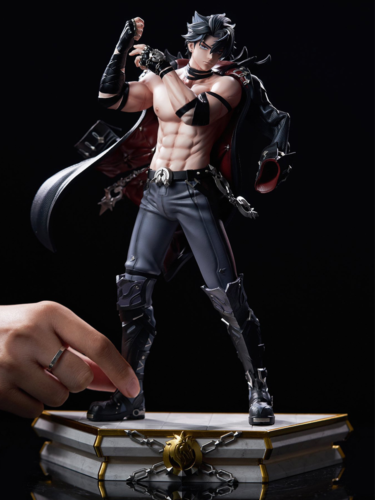 Genshin Toys - Wriothesley and Navilette Genshin Impact Figure Statues - ( Hande Made 50% Discount )