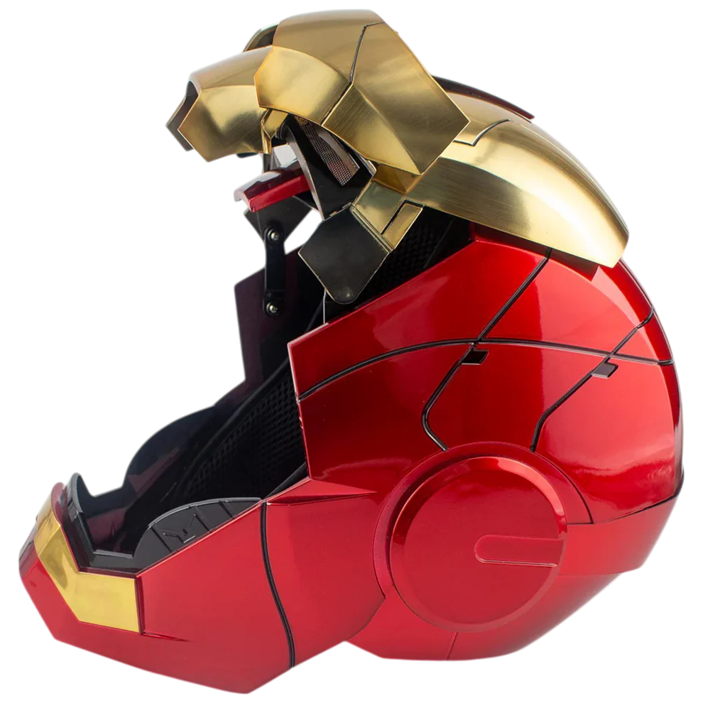[NEW] Iron Man MK5 Helmet – Gold Red Edition | Voice Control + Remote + Touch Activated Electronic Mask, 1:1 Wearable Collectible