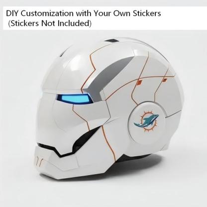 [NEW] Iron Man War Machine Helmet MK5 White – Voice, Touch & Remote Control LEGO-Inspired