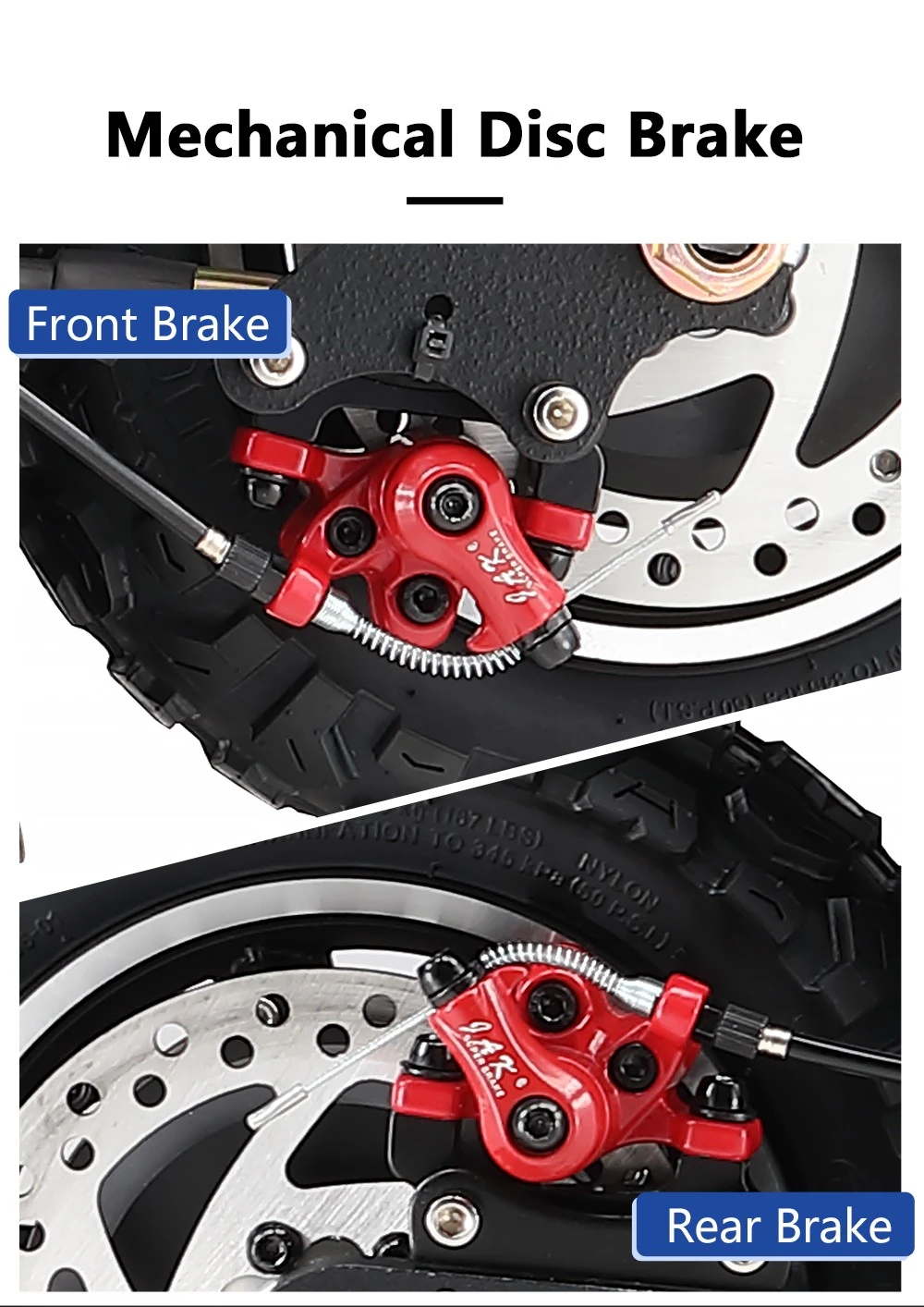 Halo Knight T104 Electric Scooter 10 inch Off-road Tires 1000W*2 Motor 65km/h Max Speed Remote control 52V 21Ah Battery 45km Range - Black