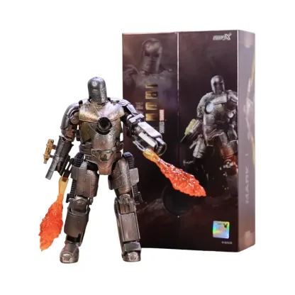 [NEW]Iron Man Action Figures 10th Anniversary Metal Texture Painting 7 inches