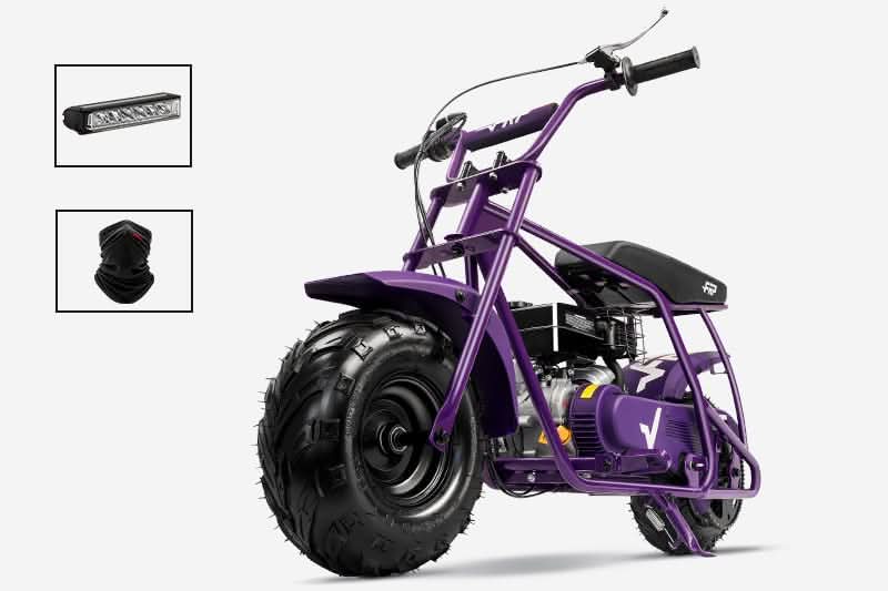 FRP Mini Dirt Bike GMB100 Basic, New 99CC Gas Powered Mini Bike 4-Stroke 3HP, Off-Road for Kids/Adult, Trail Up to 24 Mph, Weight Support Up to 185 LBS,Red