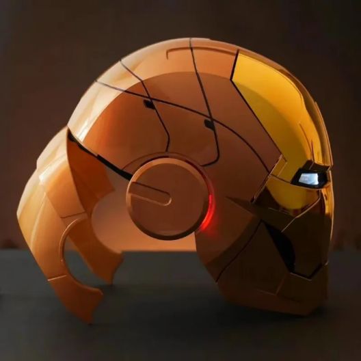 [NEW] Iron Man War Machine Helmet MK5 Full Gold – Voice, Touch & Remote Control 1:1 Wearable Mask