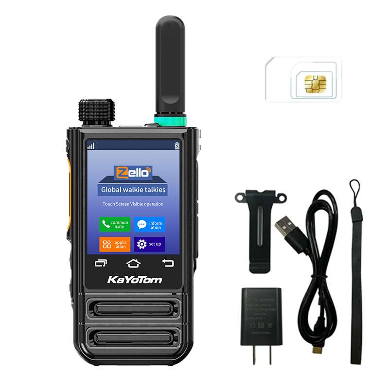 KaYoTom M77 Global Walkie Talkie Long Range for Family, Construction, Logistics, Transportation, Hotels, Shopping Malls, Outdoors and Emergency Rescue Encrypted Two Way Radios