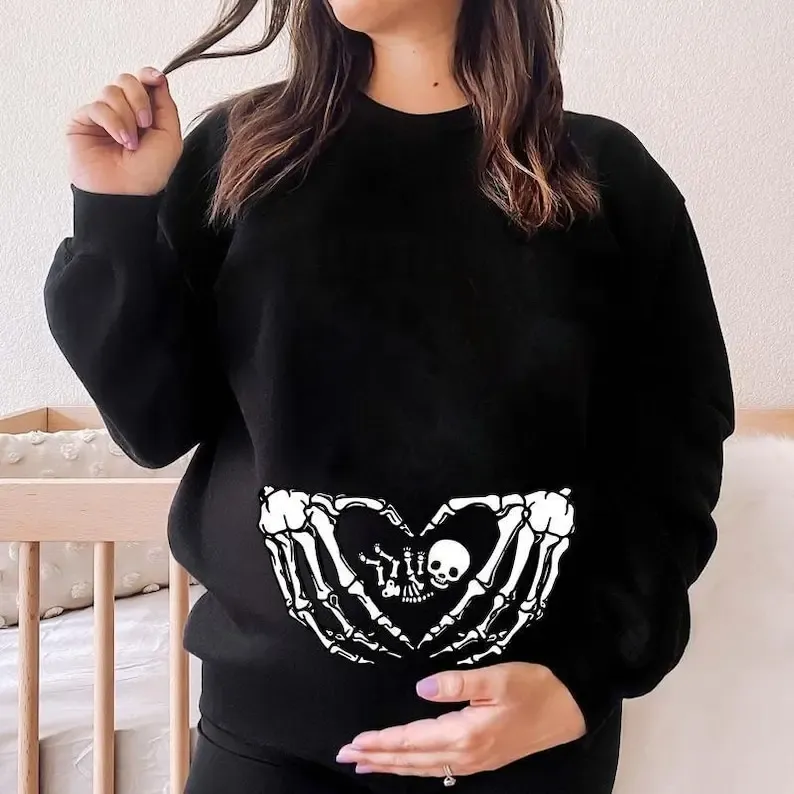 Pregnant Skeleton Shirt