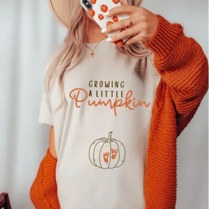 Growing A Little Pumpkin Fall Maternity Sweatshirt
