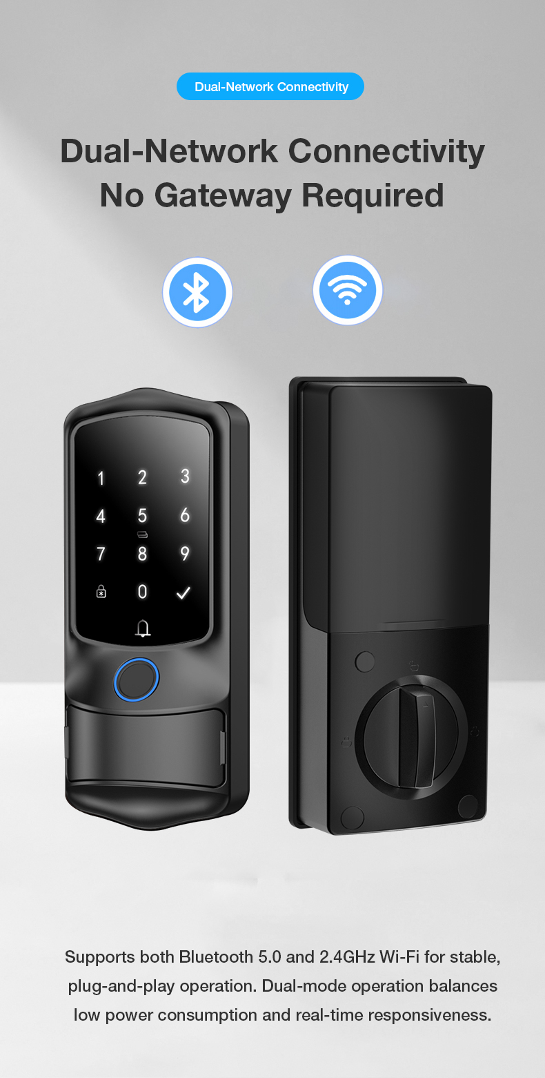 Vanviot ZT-H1  Smart Lock for Airbnb Hosts - PMS & OTA Sync, No Gateway, Keyless Entry