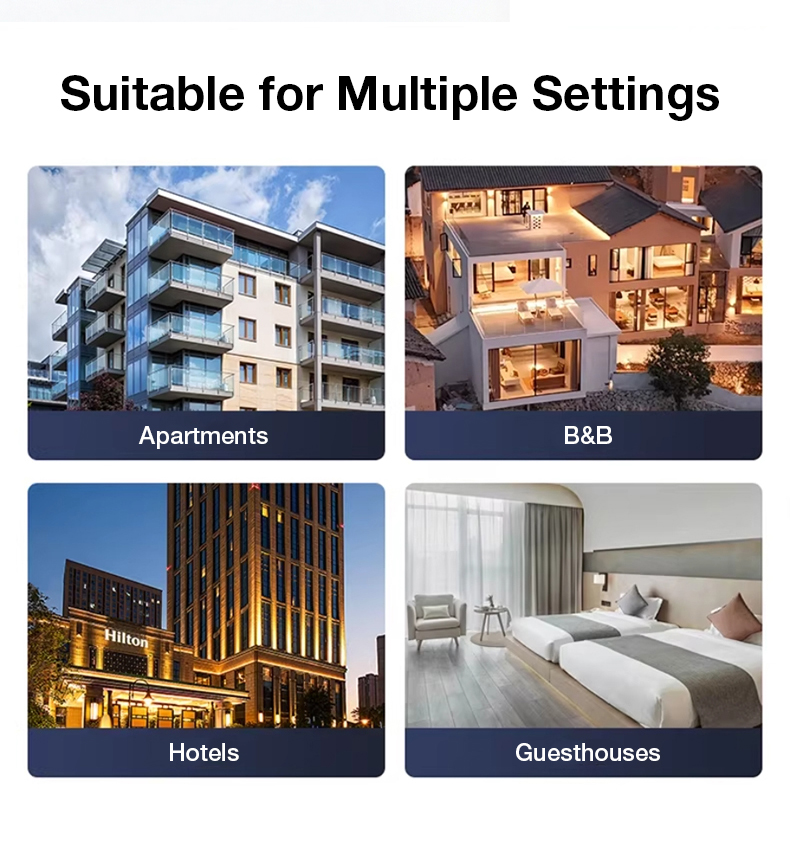 Premium Keyless Touch Power Switch 86 Type （60A） - High Power Smart Energy Saver for Airbnb, Auto Power Cut with Voice Reminder