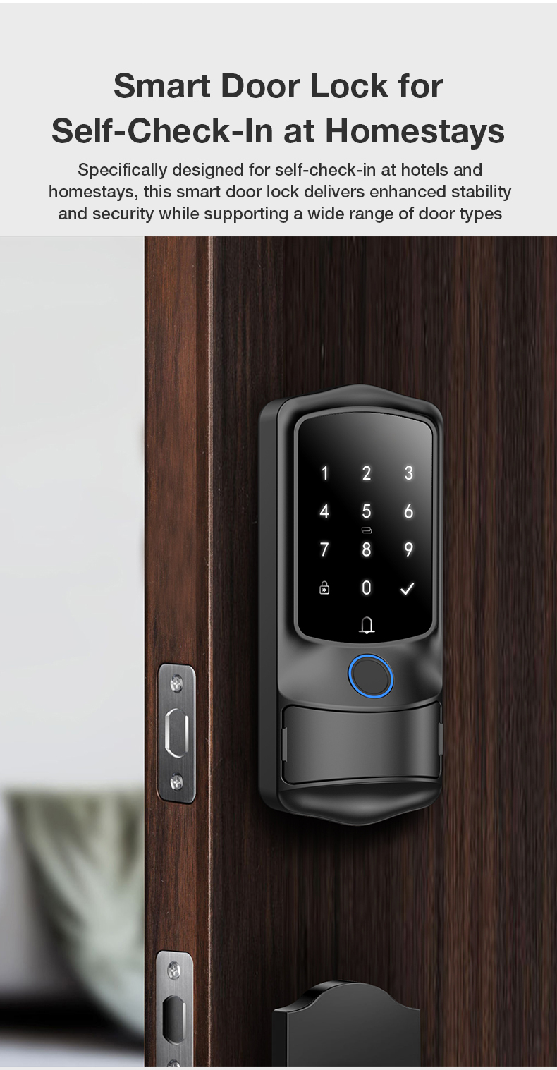 Vanviot ZT-H1  Smart Lock for Airbnb Hosts - PMS & OTA Sync, No Gateway, Keyless Entry