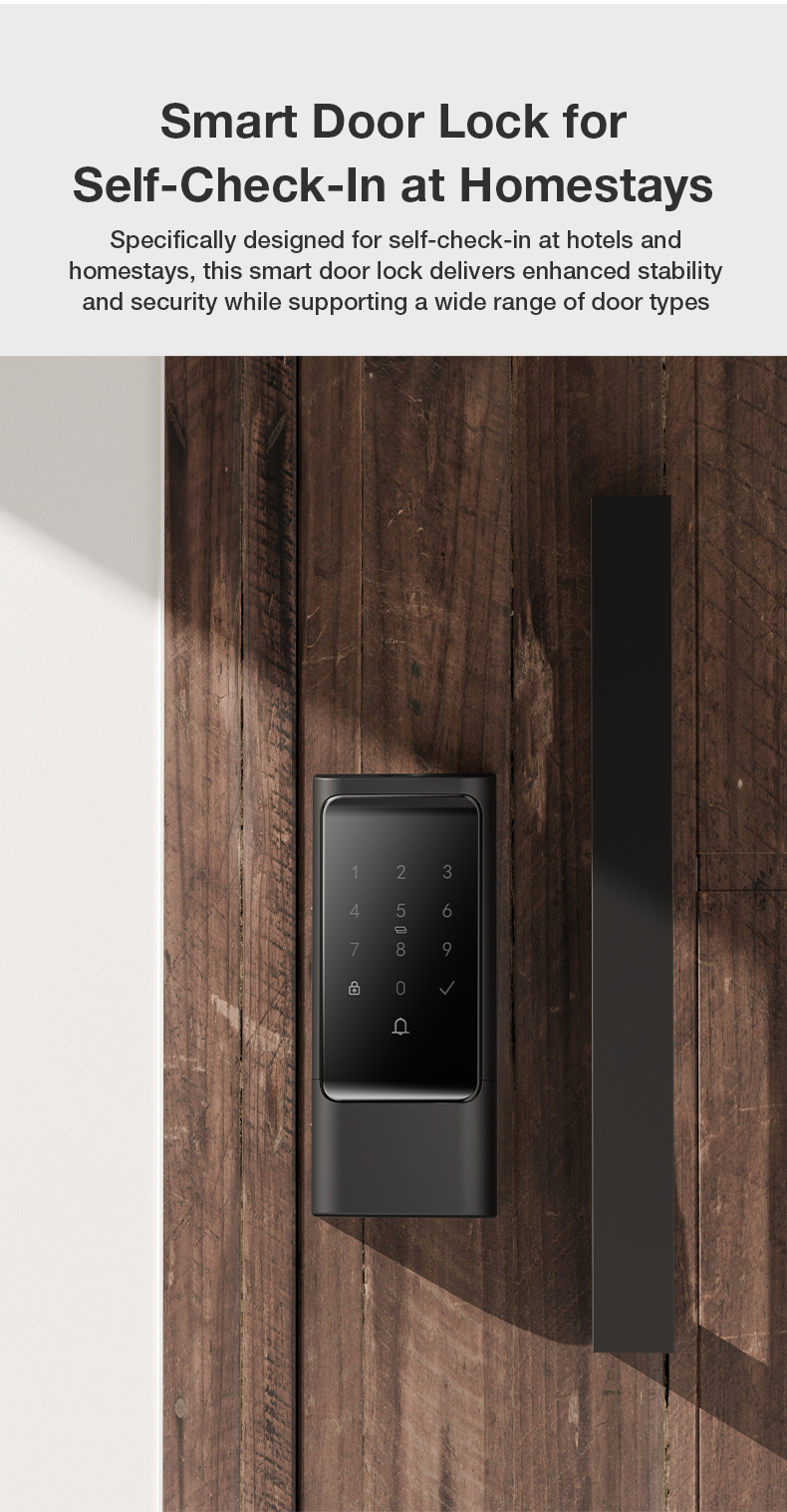 Vanviot ZT-H2 Affordable Smart Lock for Airbnb - PMS/OTA Sync, No Gateway, Keyless Entry