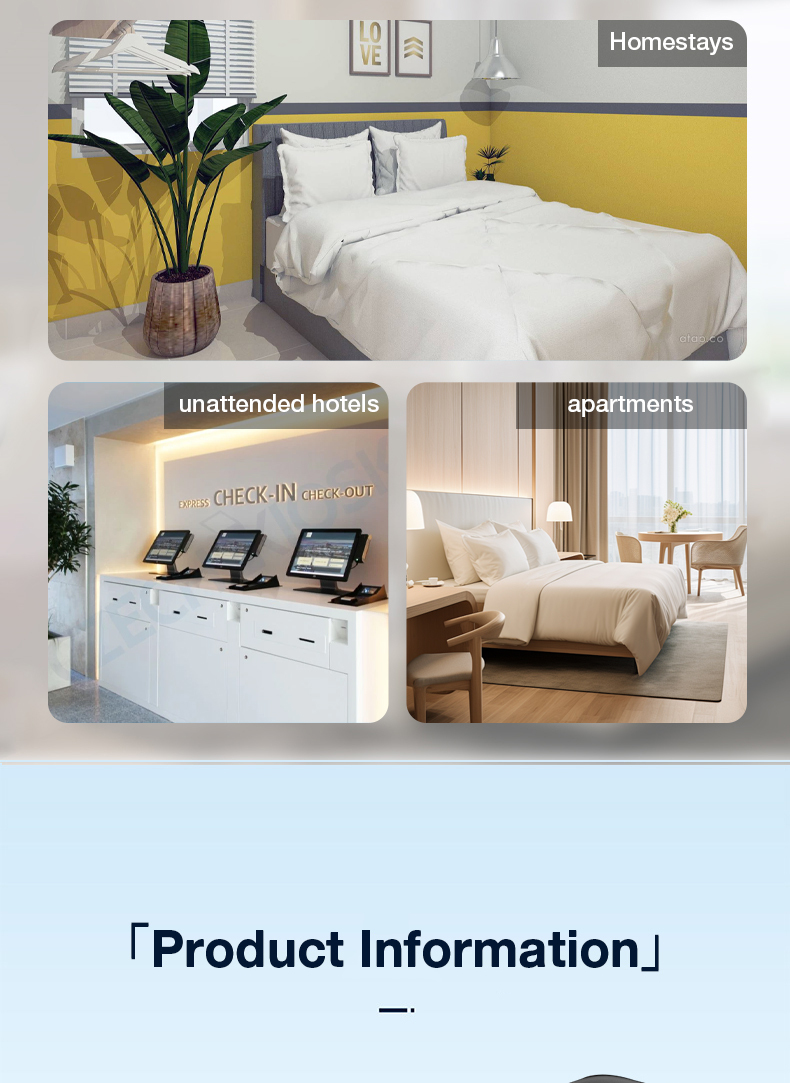 VanviotZT- H1 Pro Smart Lock for Airbnb & Vacation Rentals - AI People Counting, Visual Doorbell Camera, PMS & OTA Integration, Keyless Entry Deadbolt for Hosts