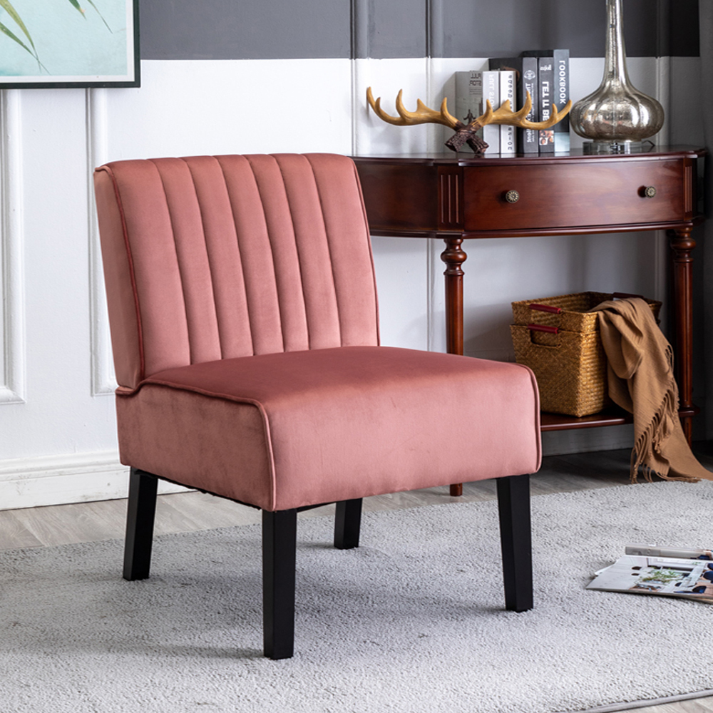 Reese Mid Century Modern Accent Chairs Set of 2 with Minimalist Design, Elegant Velvet Upholstery and Solid Wood Legs, Ideal for Living Room or Bedroom, Green