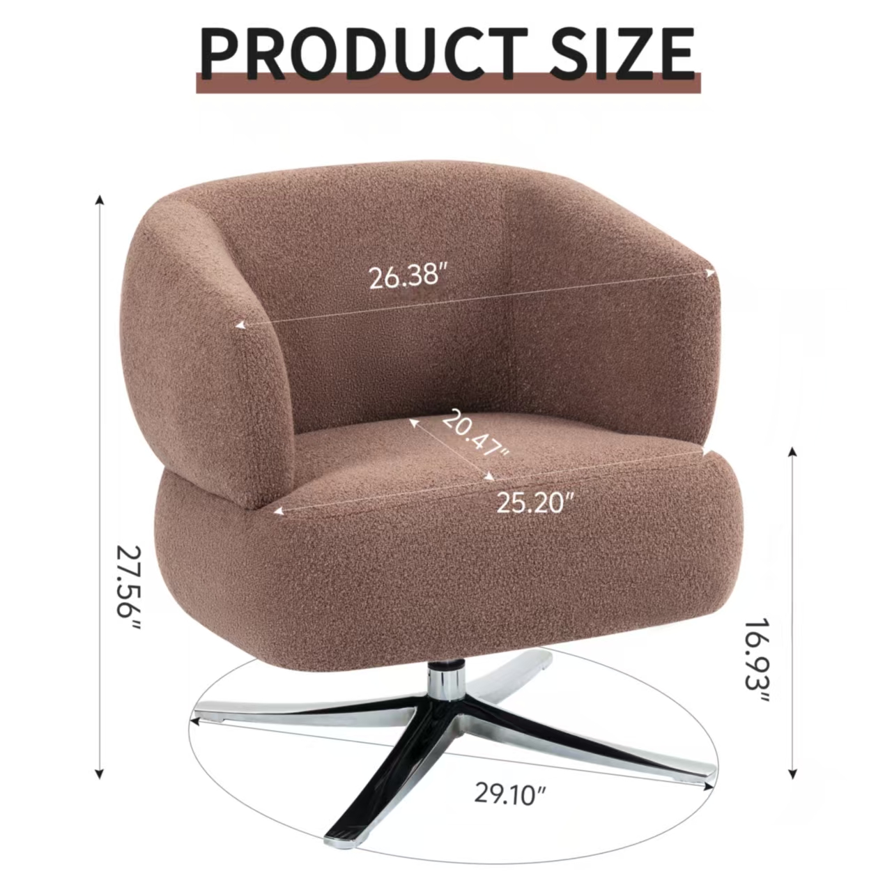 Cuddle-style leisure swivel sofa chair, suitable for balconies, studies and living rooms