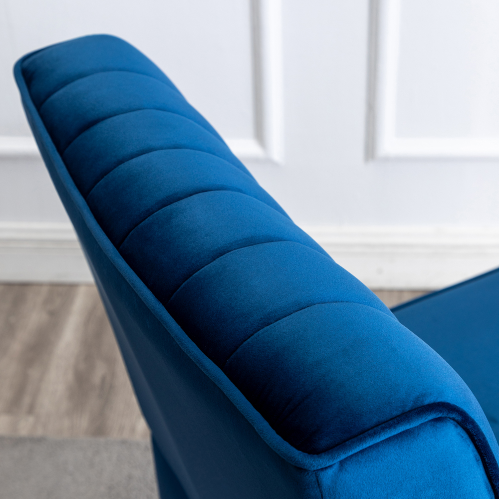 Reese Mid Century Modern Accent Chairs Set of 2 with Minimalist Design, Elegant Velvet Upholstery and Solid Wood Legs, Ideal for Living Room or Bedroom, Green