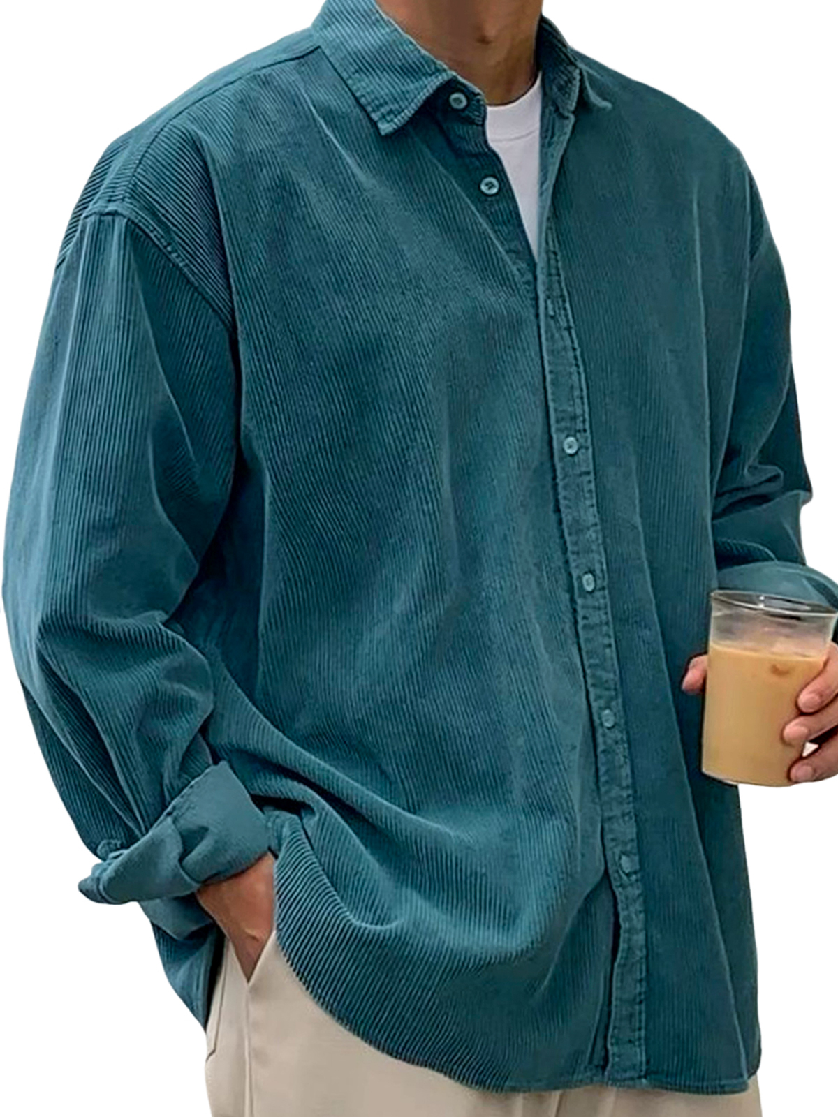 Men's Cashmere Long Sleeve Shirt