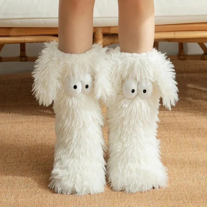 🧦✨Women’s Winter Kawaii Big Eyes Slipper Socks
