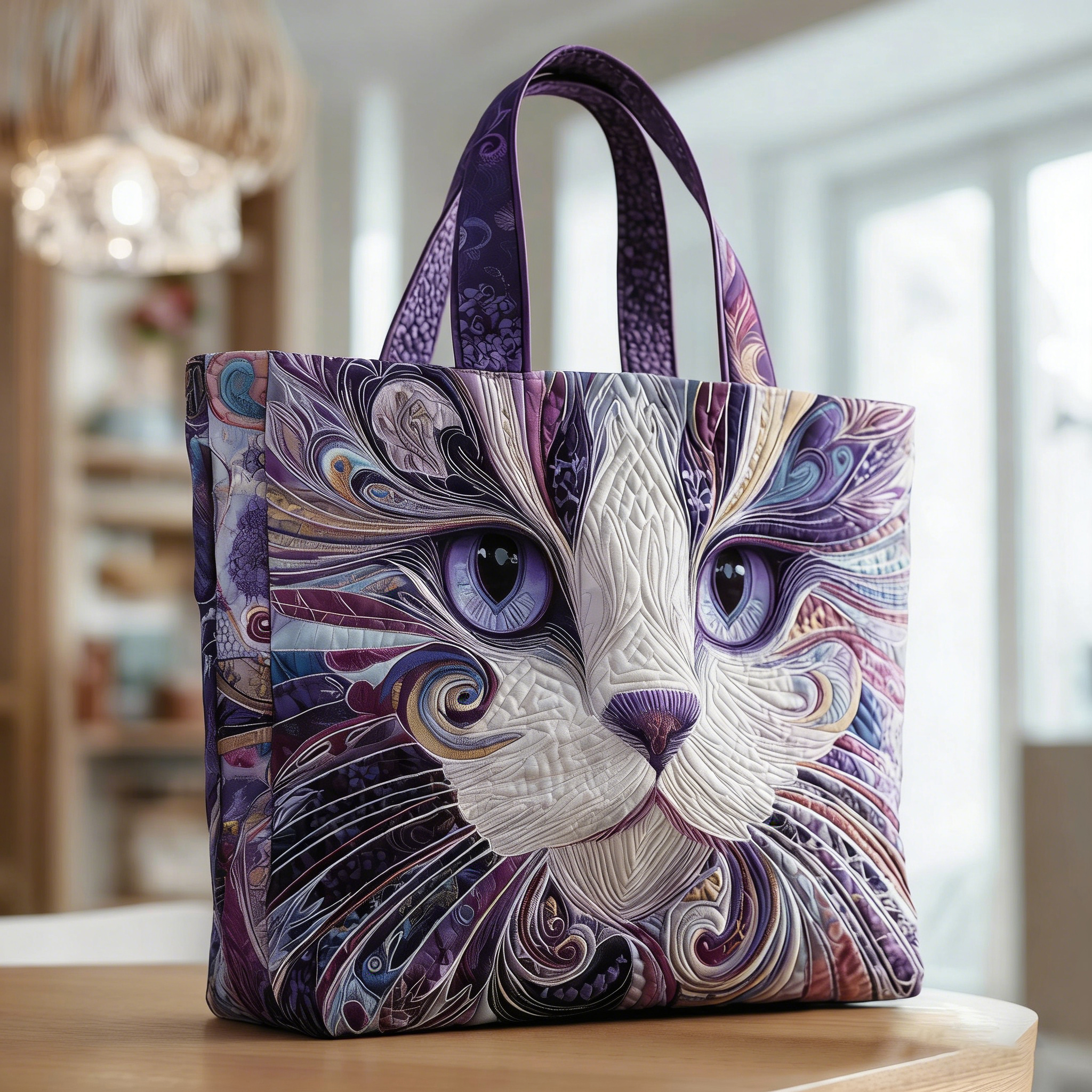 Catitude Quilted Tote Bag GFTOTP9915