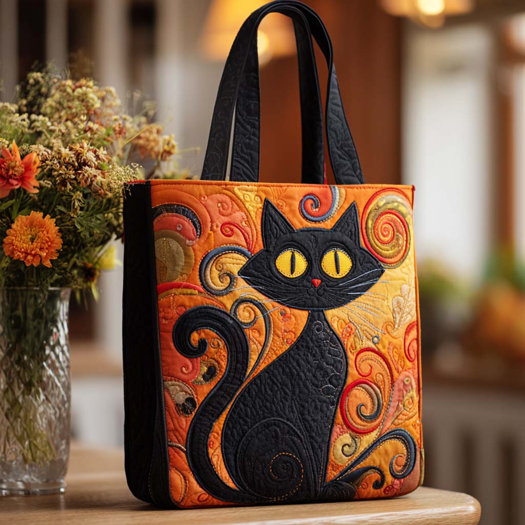 Feline Magic Quilted Tote Bag NCU0NT9112