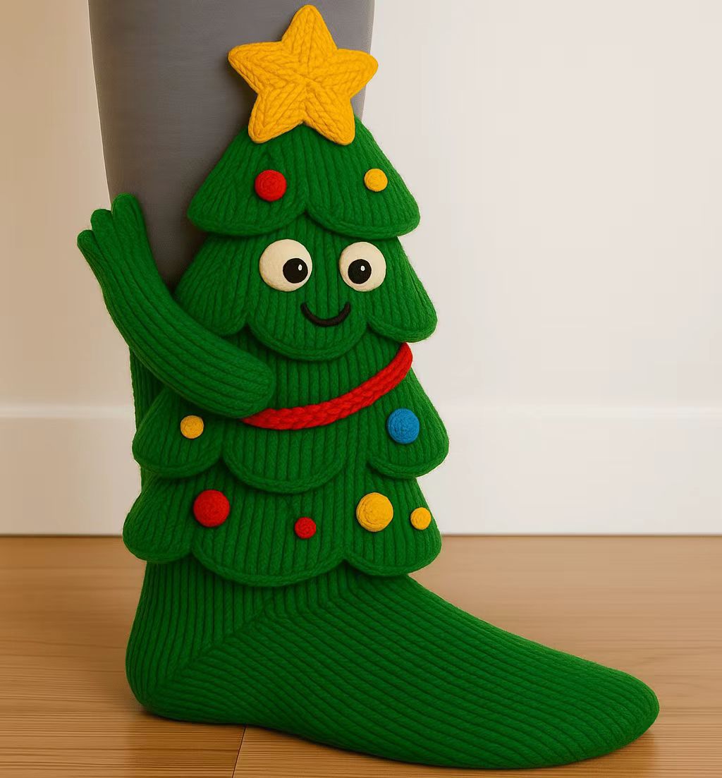 Festive Christmas Socks - 3D Knit Christmas Socks