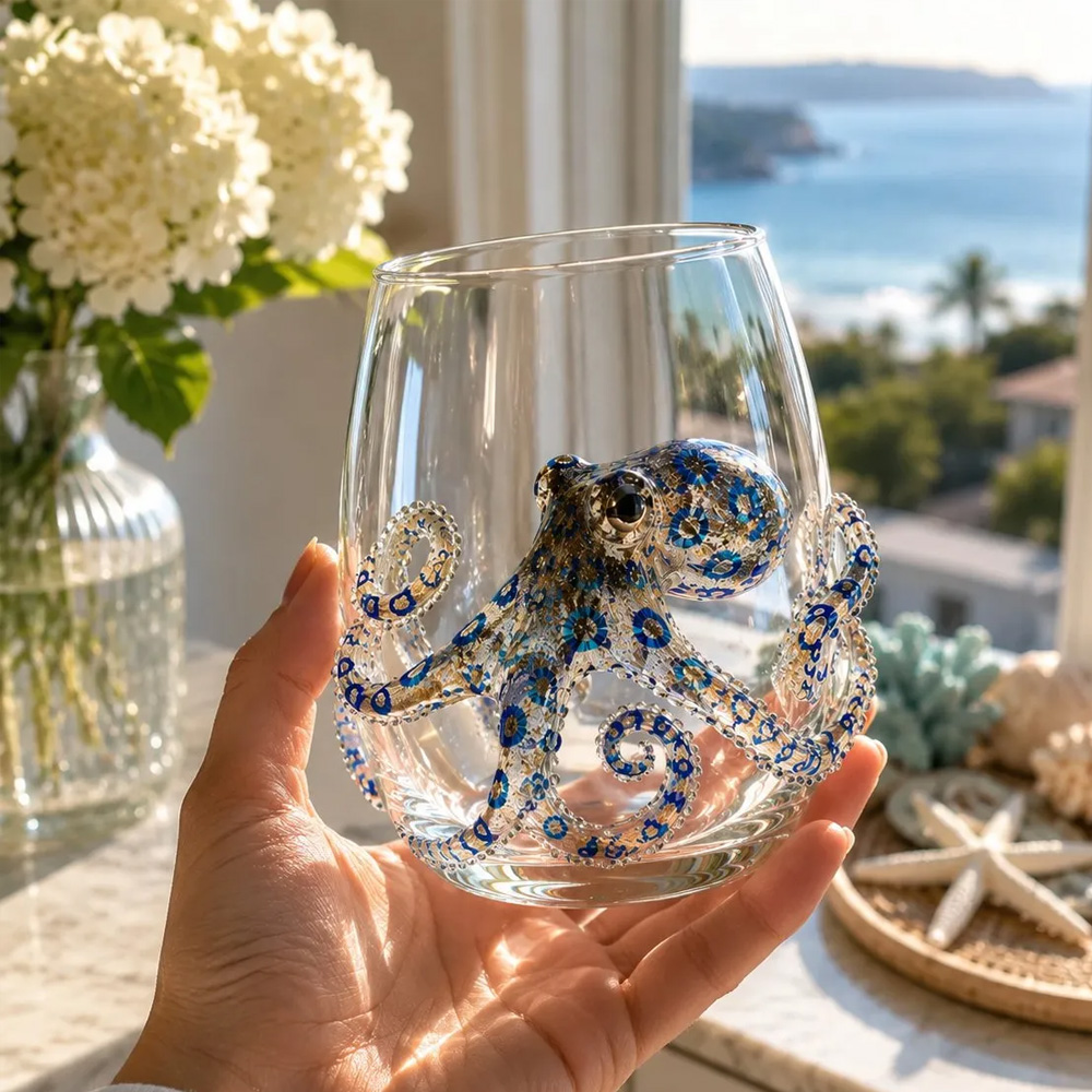 🔥 Summer Sale: 50% Off – 🌊 3D Ocean Animal Artisan Glassware Collection