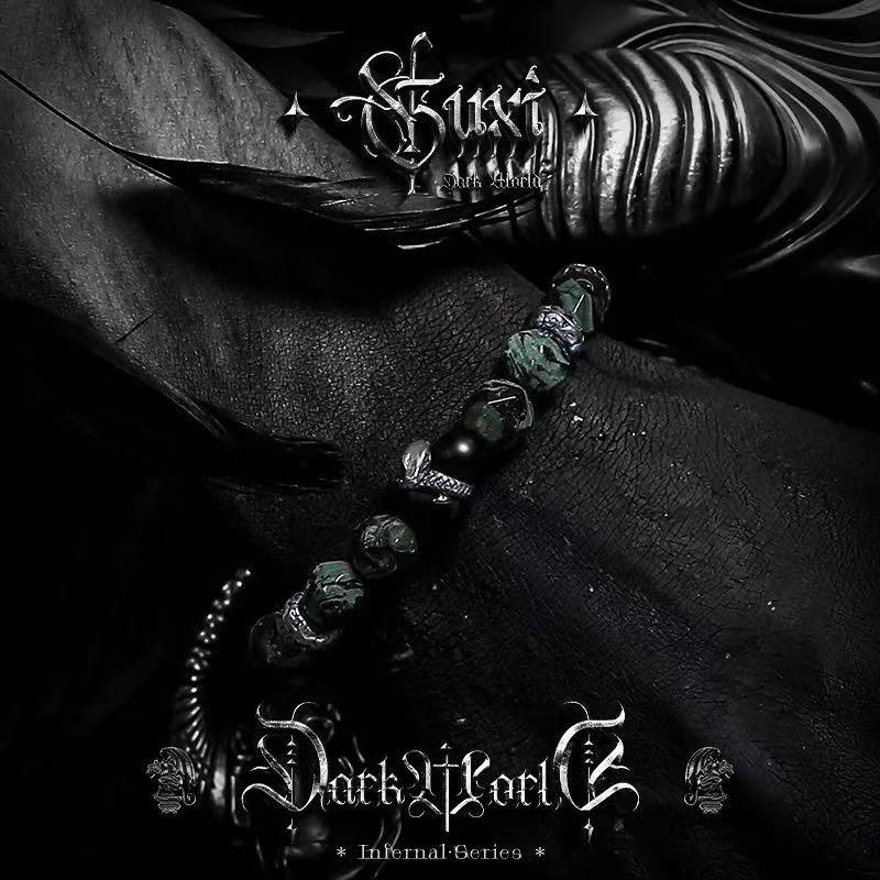 Armor Against Darkness: Zebra Stone and Black Onyx Men's Bracelet