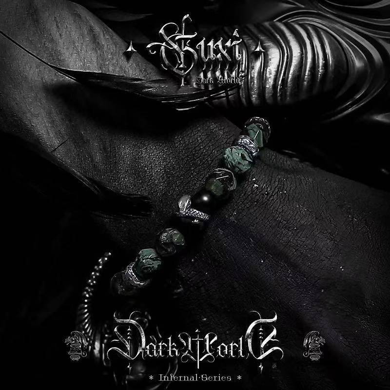 Armor Against Darkness: Zebra Stone and Black Onyx Men's Bracelet