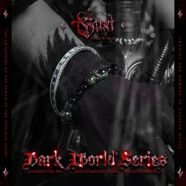 Onyx Serpent: Men's Black Obsidian Bracelet for Hope & Victory