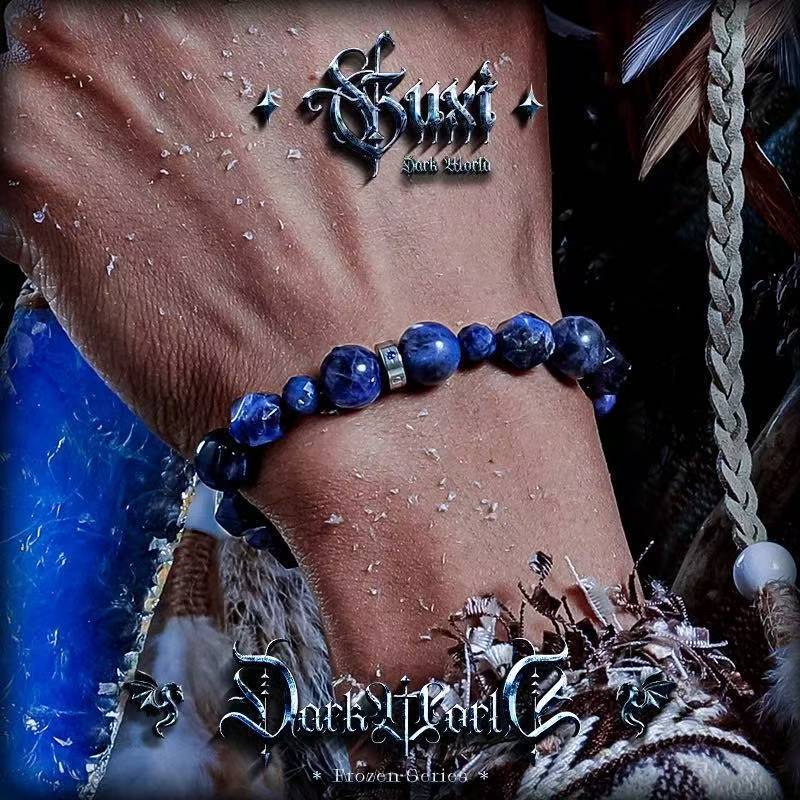 Sanctuary Stone: Men's Vintage Blue Vein Bracelet