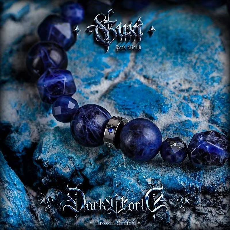 Sanctuary Stone: Men's Vintage Blue Vein Bracelet