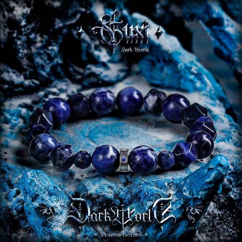 Sanctuary Stone: Men's Vintage Blue Vein Bracelet