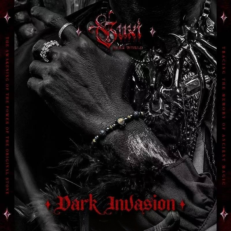 The Prosperity Monolith: Bracelet of Gold Sheen Obsidian & Meteorite for Wealth & Prestige