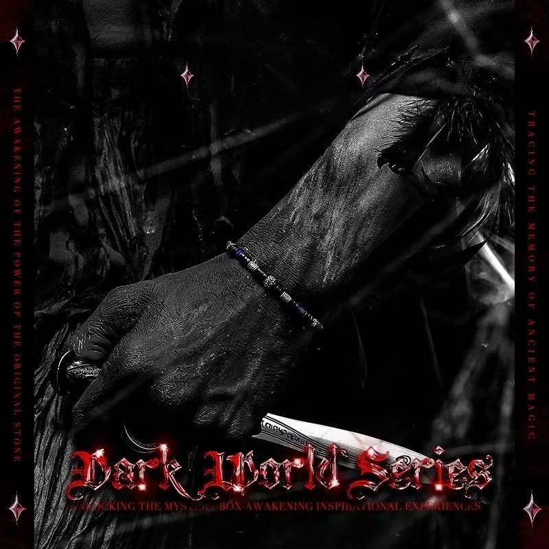 The Guardian's Ward: Men's Blue Howlite & Black Coconut Shell Bracelet for Cleansing & Peace