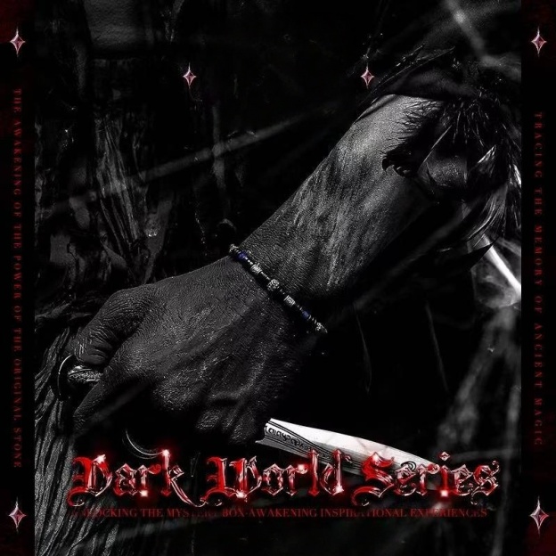 The Guardian's Ward: Men's Blue Howlite & Black Coconut Shell Bracelet for Cleansing & Peace