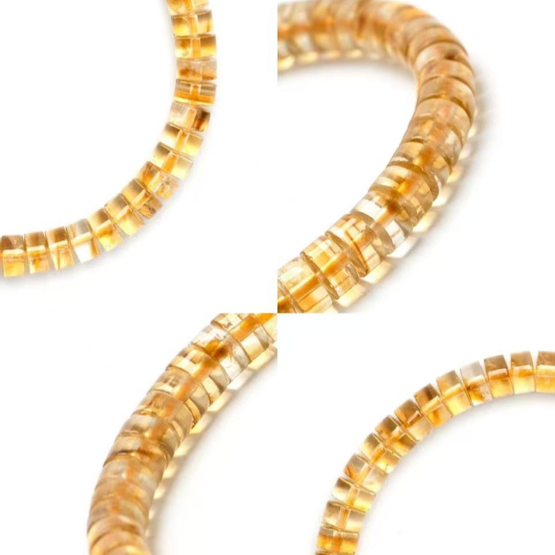 Precision-Cut Citrine Tower Bracelet for Wealth & Abundance