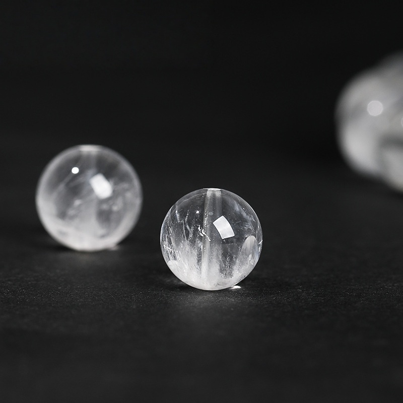 Natural Brazilian White Phantom Quartz Bracelet - Stone of Purified Vision & Manifested Light
