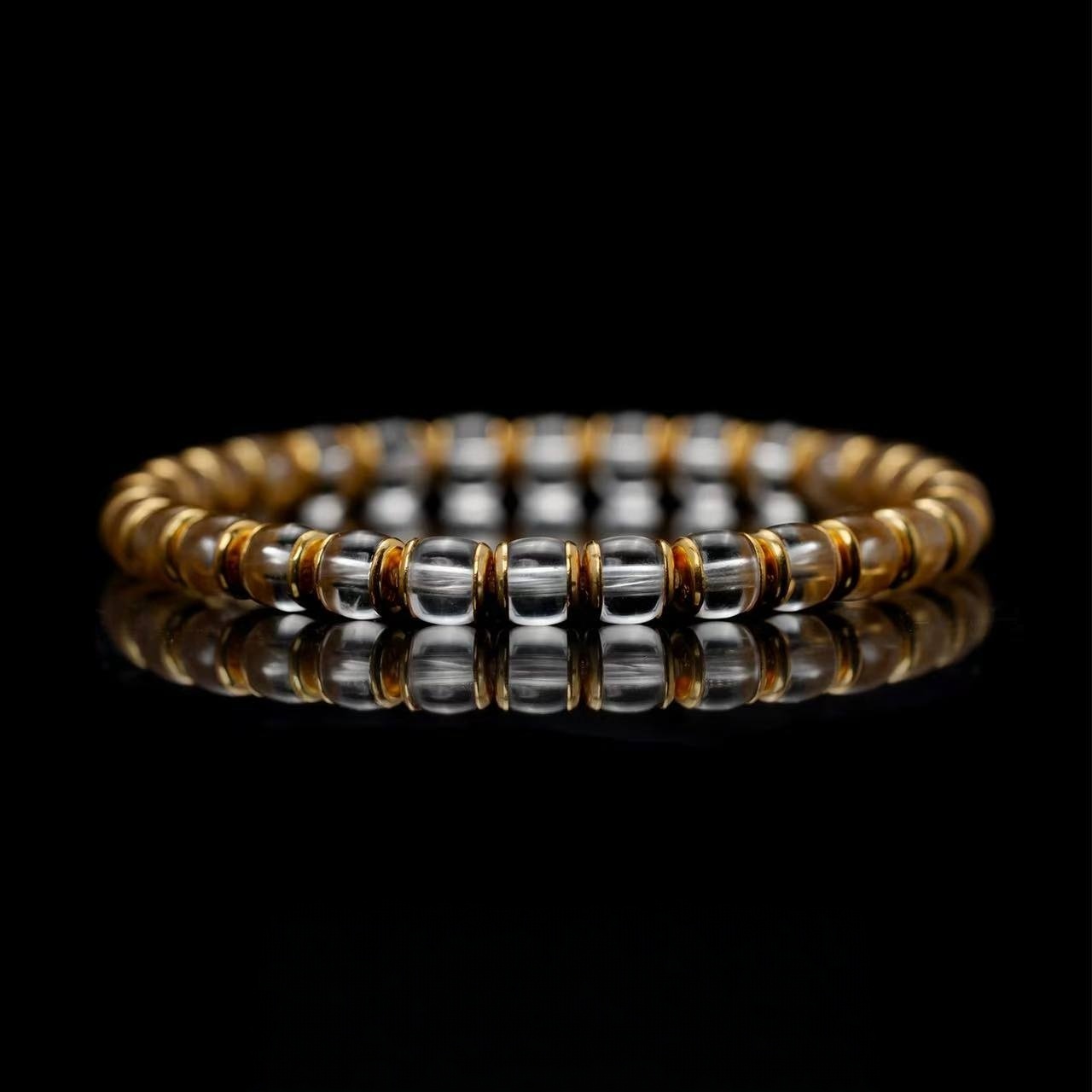 Clear Quartz Bracelet | 6MM Precision-Cut Beads for Clarity & Amplified Energy