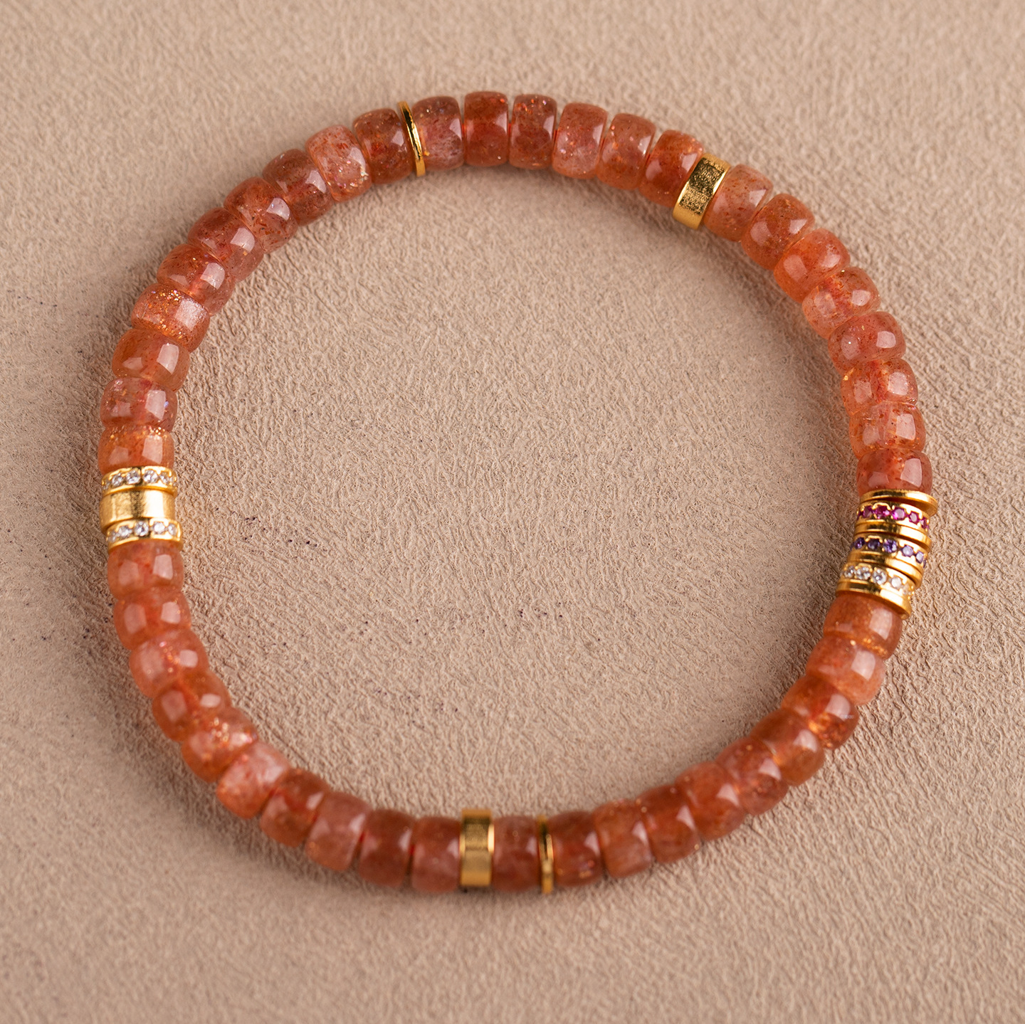 Confidence & Energy: Gold Sunstone Bracelet for Abundance, Joy & Personal Power