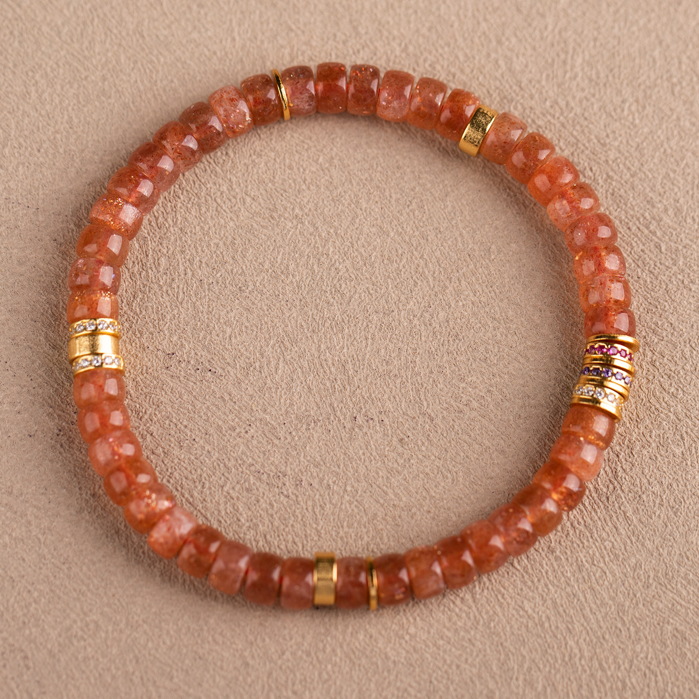 Confidence & Energy: Gold Sunstone Bracelet for Abundance, Joy & Personal Power