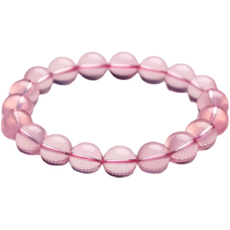 Natural Peach Aura Quartz Bracelet - For Unconditional Love & Emotional Healing 