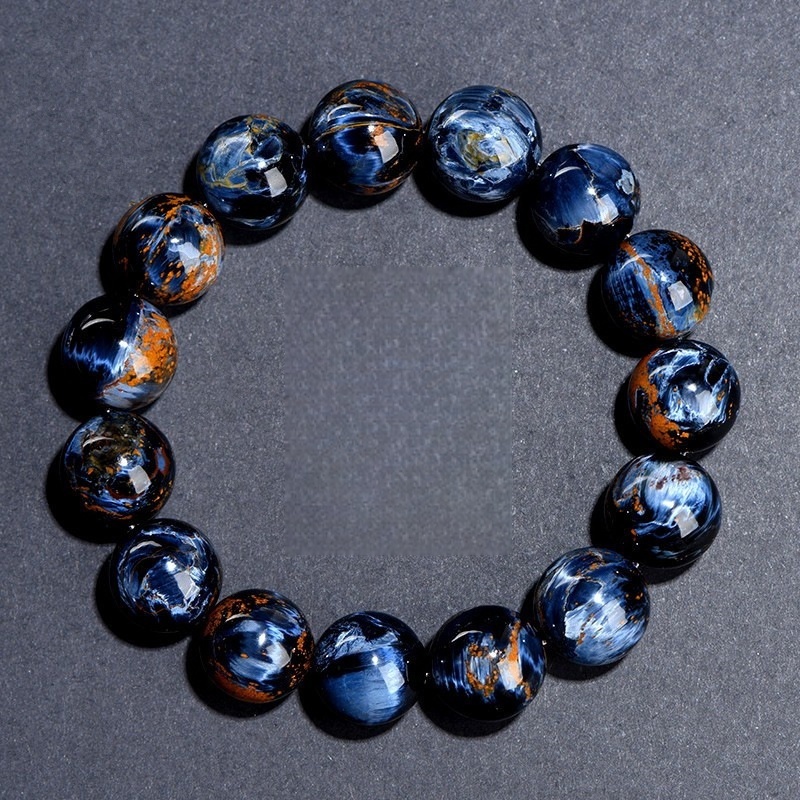 7A "Eye of the Storm" Blue Pietersite Bracelet - Stone of Insight, Courage & Transformation